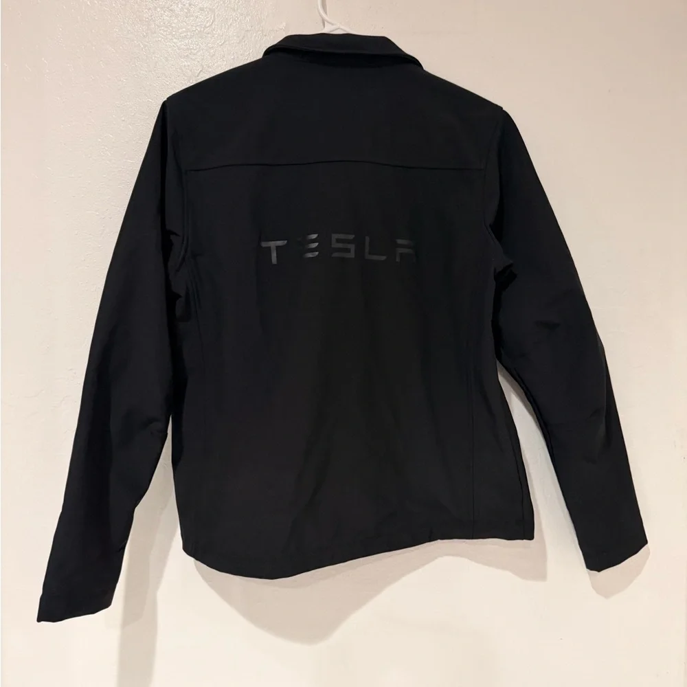 Tesla Black Women's Softshell Employee Corporate Full Zip Jacket Size M